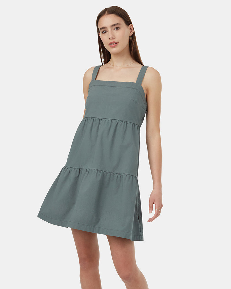 EcoStretch Cotton Tiered Dress-2