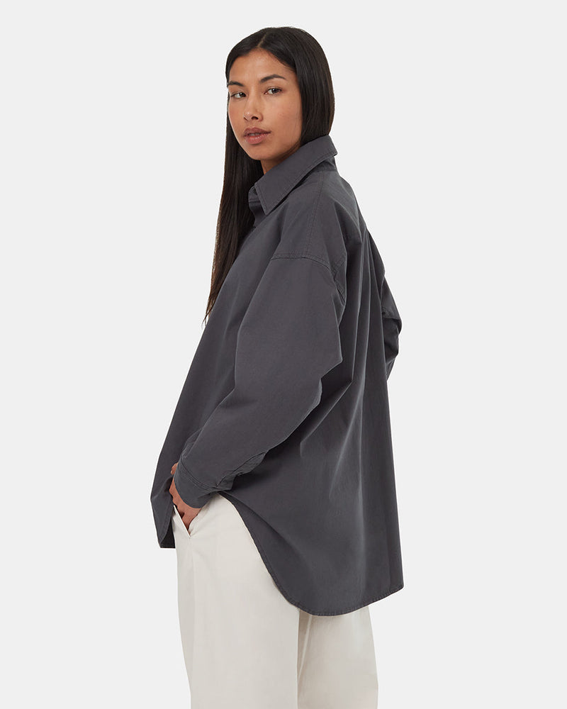 EcoStretch Cotton Oversized Shirt-3