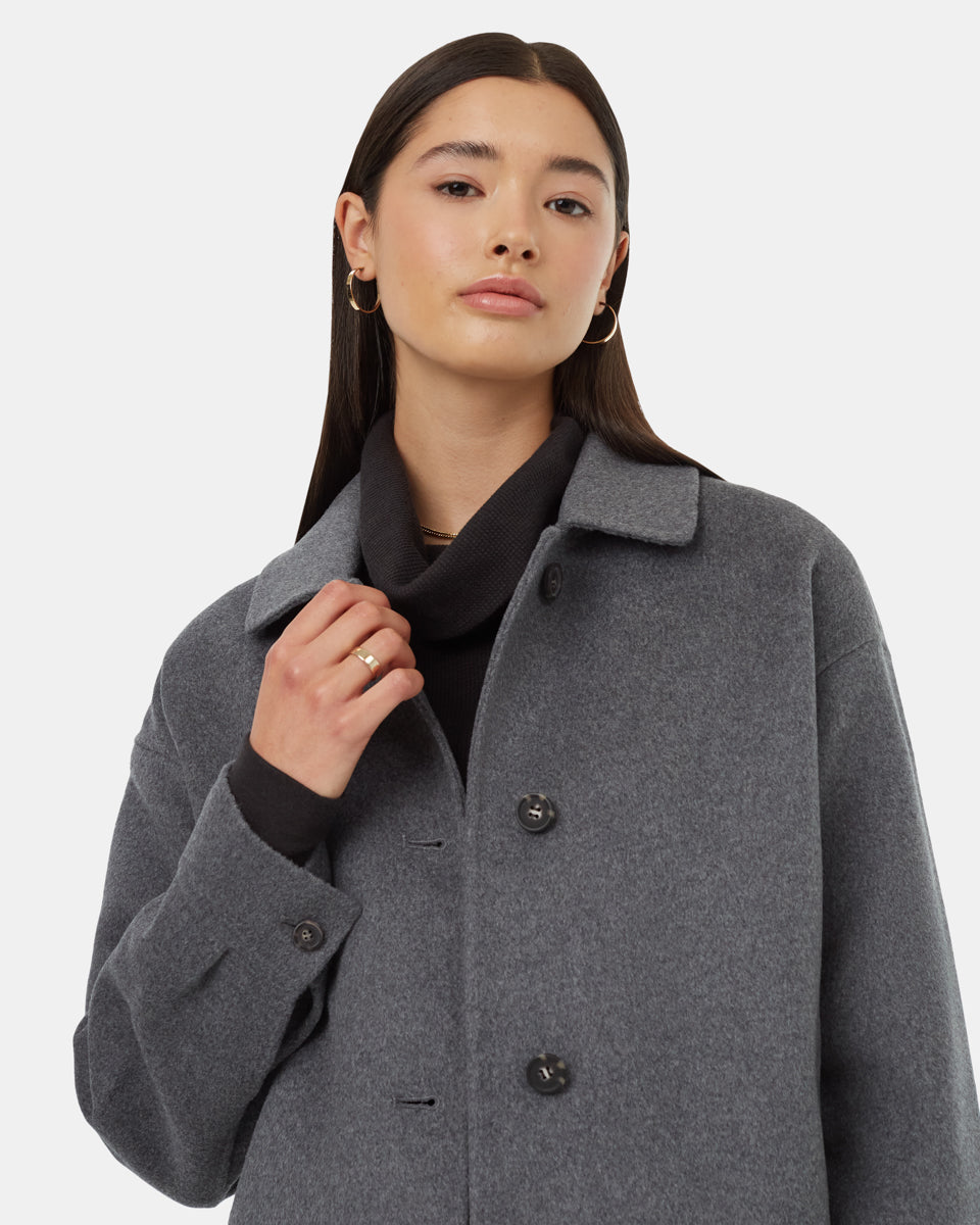 Wool Button Front Coat-4