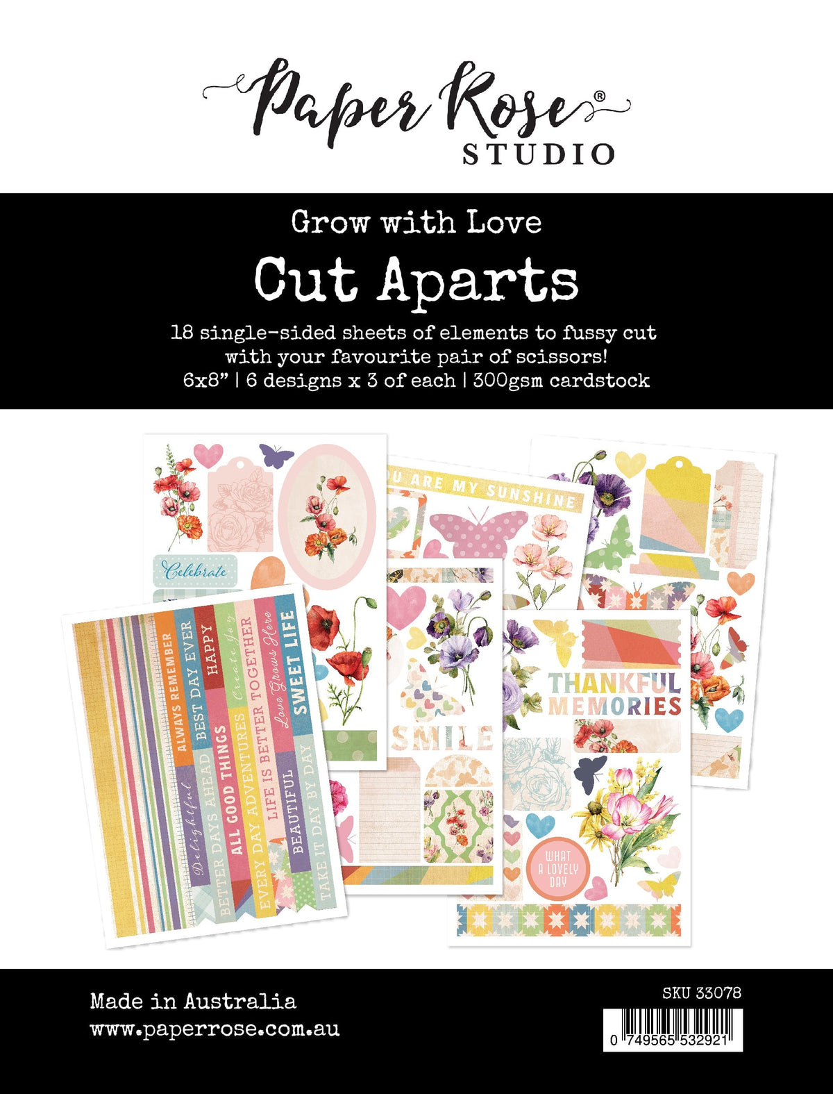 Grow with Love Cut Aparts Paper Pack 33078-1
