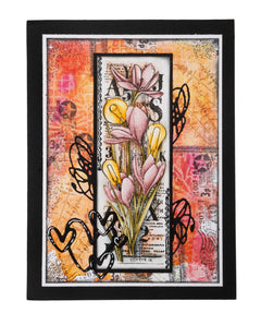 SL Clear Stamp Spring Crafts Grunge Collection 89x132x3mm 4 PC nr.398-3
