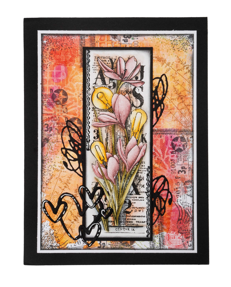 SL Clear Stamp Spring Crafts Grunge Collection 89x132x3mm 4 PC nr.398-3