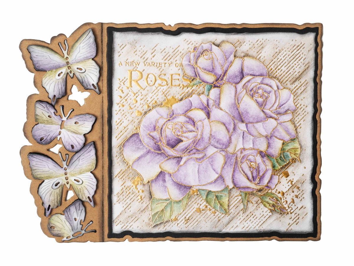 SL Clear Stamp Roses Grunge Collection 122x122x3mm 1 PC nr.401-3
