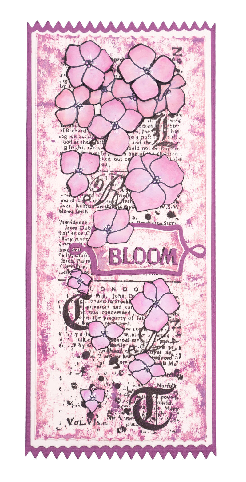 SL Clear Stamp Hydrangea Grunge Collection 210x74x3mm 1 PC nr.204-2
