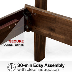 Aurora Solid Wood Bed Frame-38