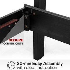 Aurora Solid Wood Bed Frame-47