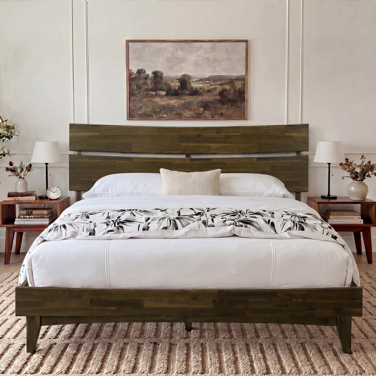 Aurora Solid Wood Bed Frame-3
