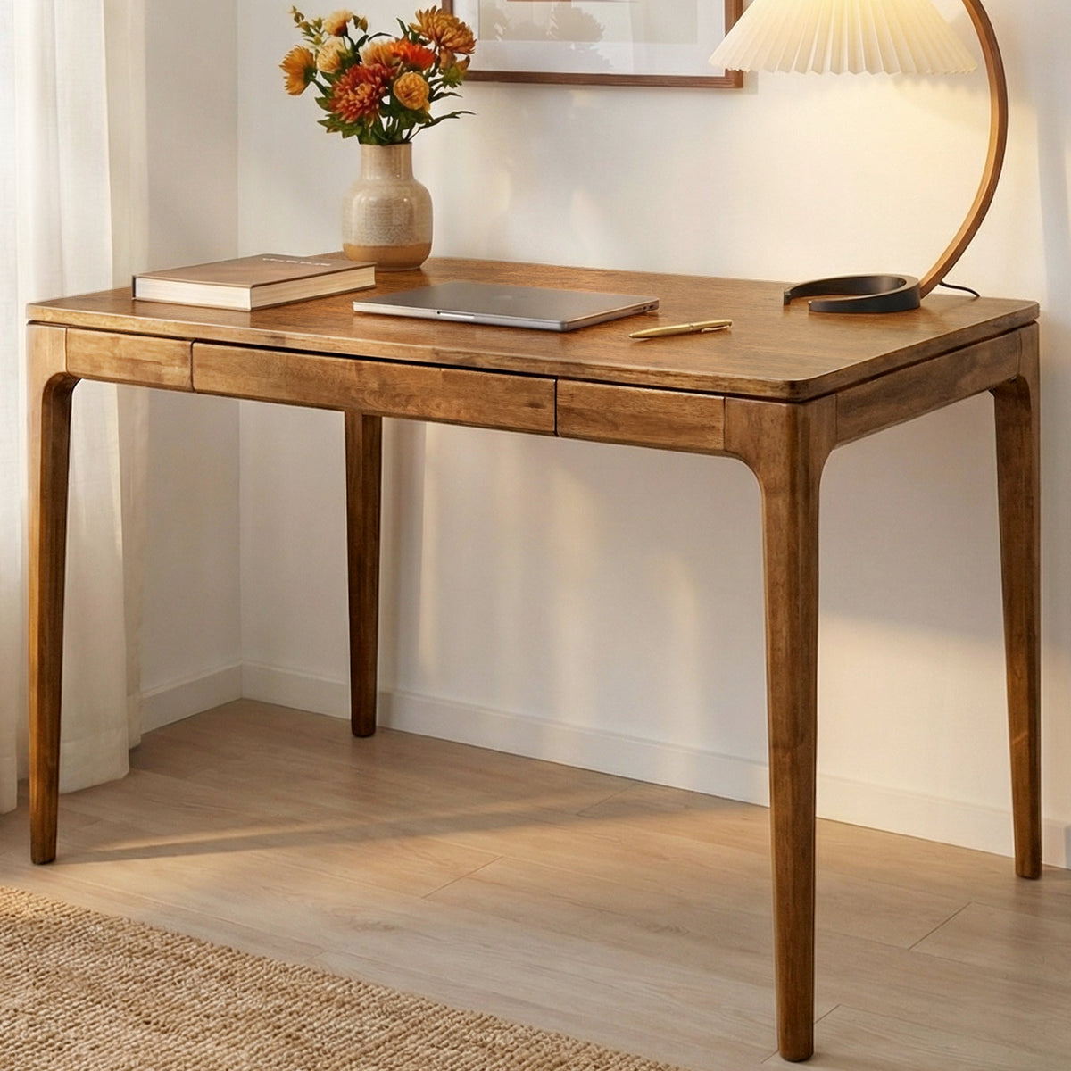 Wilma 48 Inches Solid Wood Desk-2
