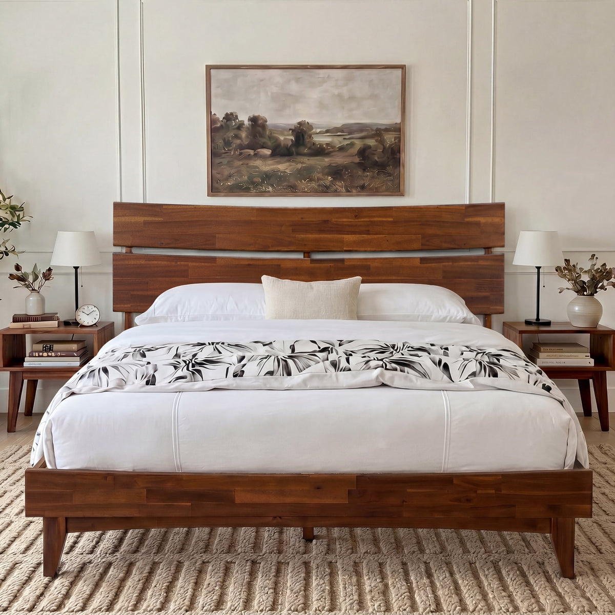 Aurora Solid Wood Bed Frame-13
