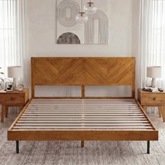 Alander Solid Wood Bed Frame-24