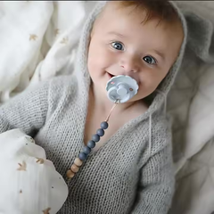 Wood + Silicone Pacifier Clips | Wild Baby-1