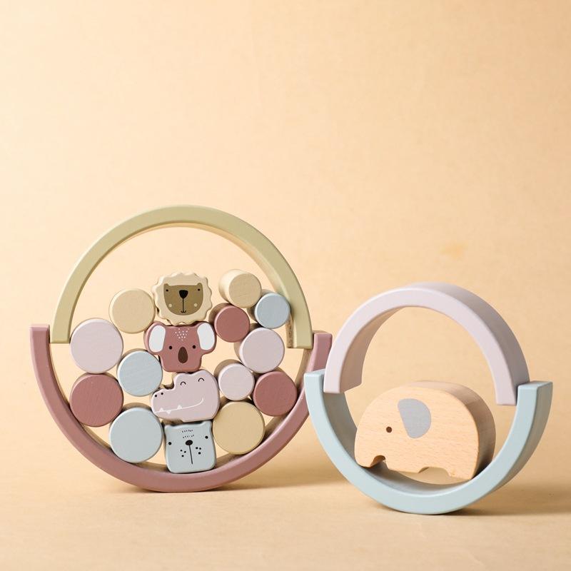 Animal Stacking Set — Wooden Balance & Stacking Toy | Wild Baby-2