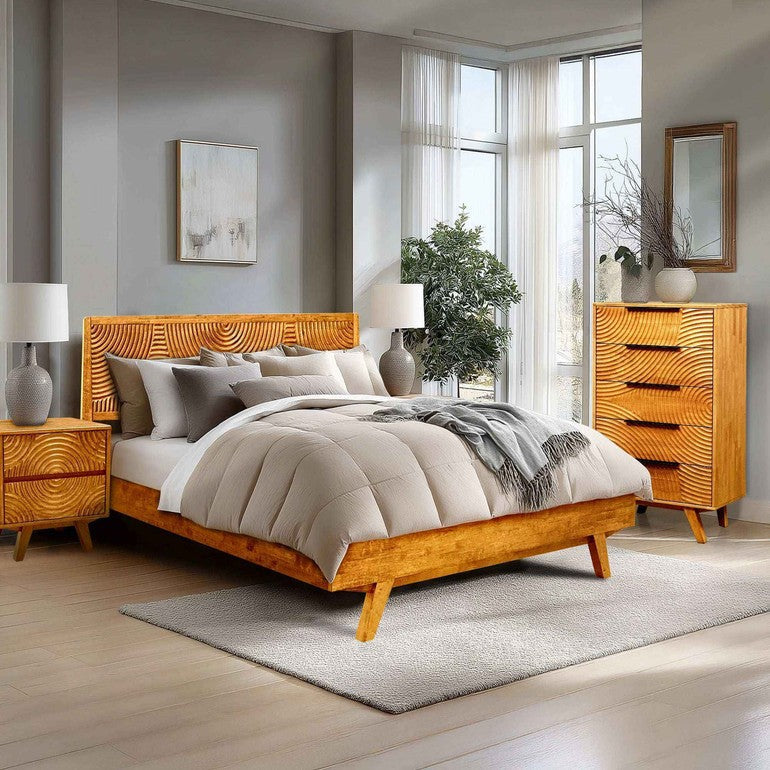 Harmony Solid Wood Dresser with 5 Drawers-19