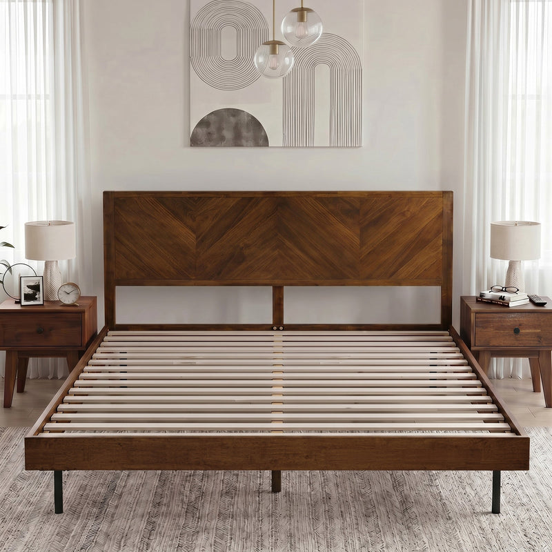 Alander Solid Wood Bed Frame-13