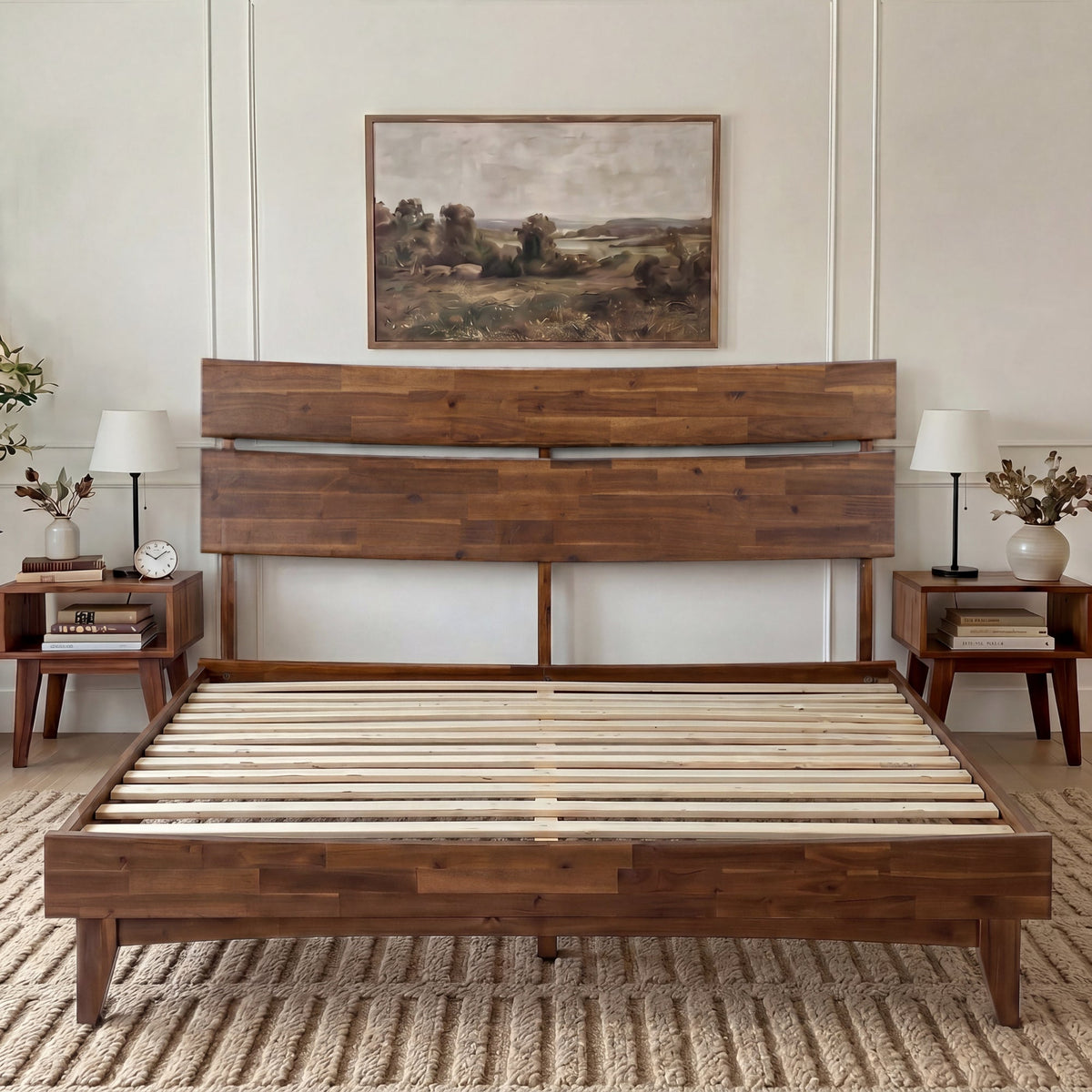 Aurora Solid Wood Bed Frame-32
