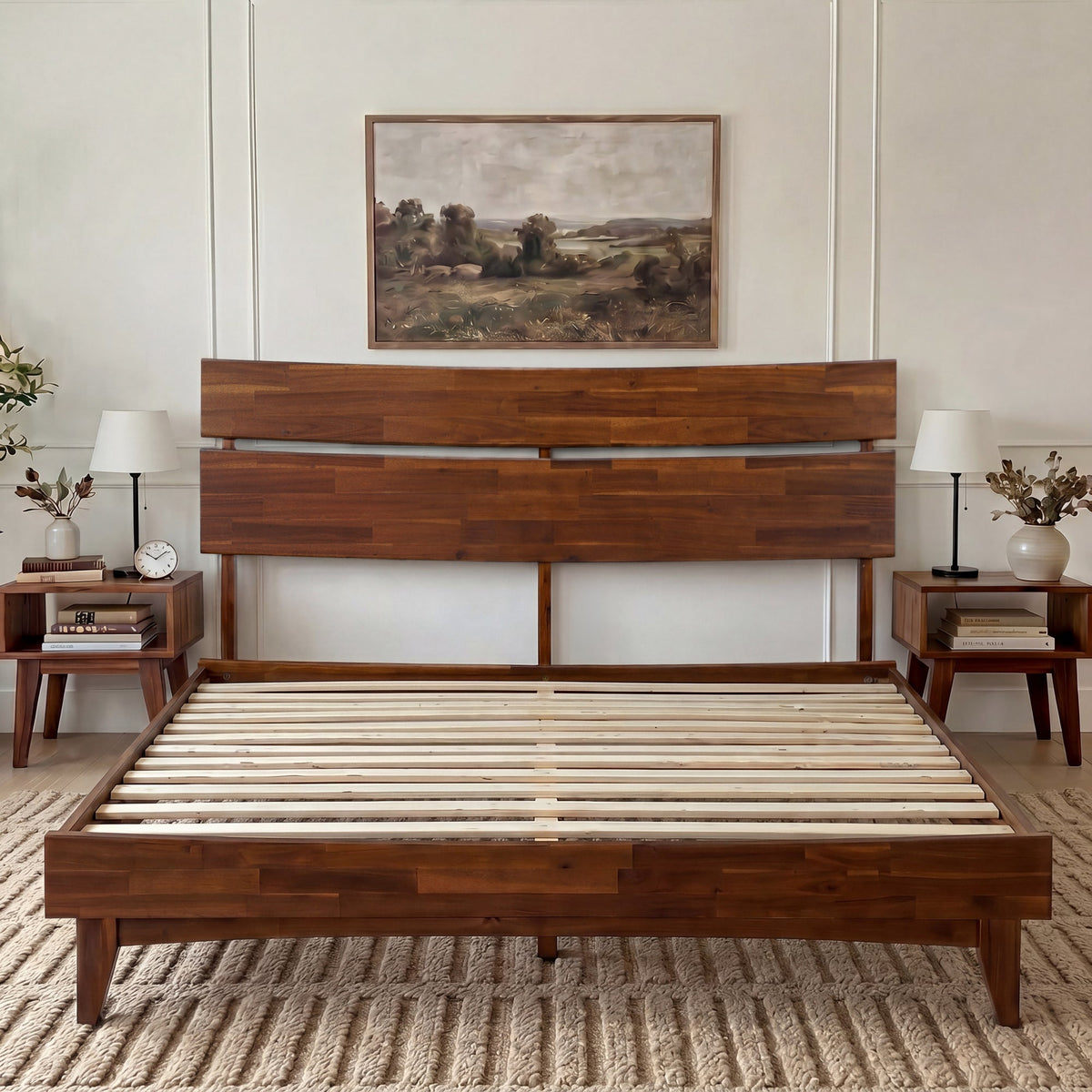 Aurora Solid Wood Bed Frame-12