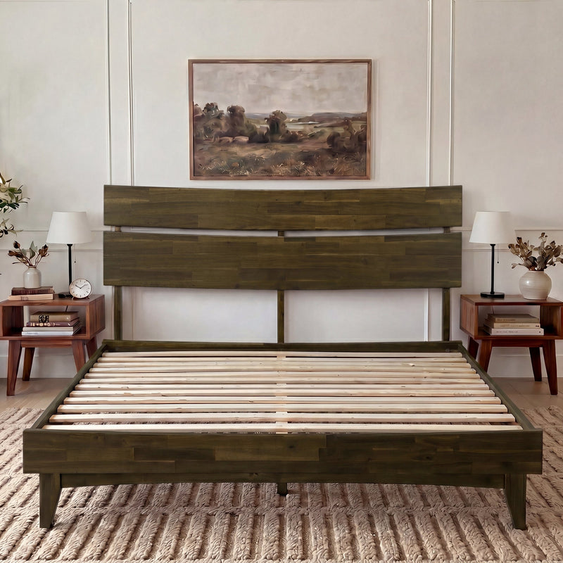 Aurora Solid Wood Bed Frame-2
