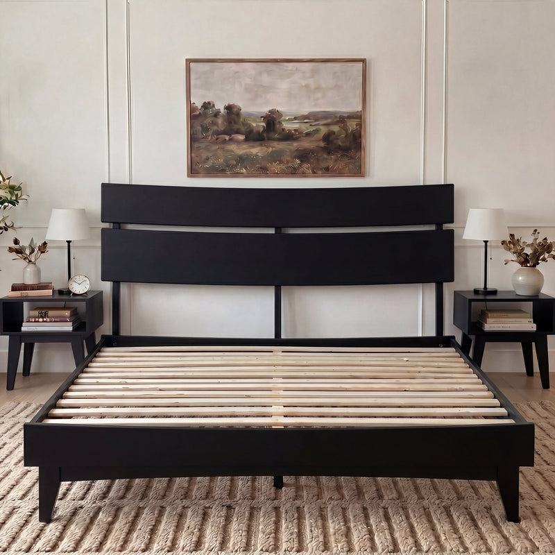 Aurora Solid Wood Bed Frame-42