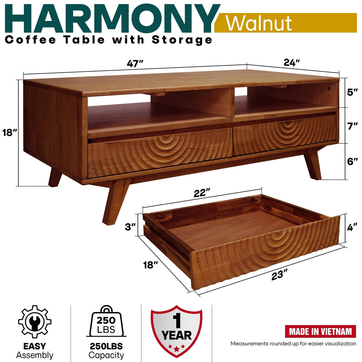Mesa de centro de madera Harmony-13