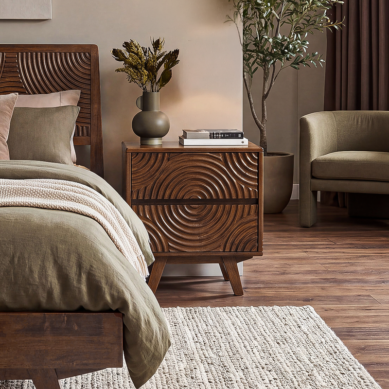 Harmony Solid Wood Nightstand-13