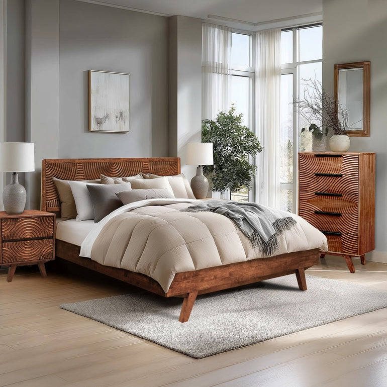 Harmony Solid Wood Dresser with 5 Drawers-27