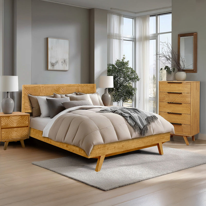 Harmony Solid Wood Dresser with 5 Drawers-9