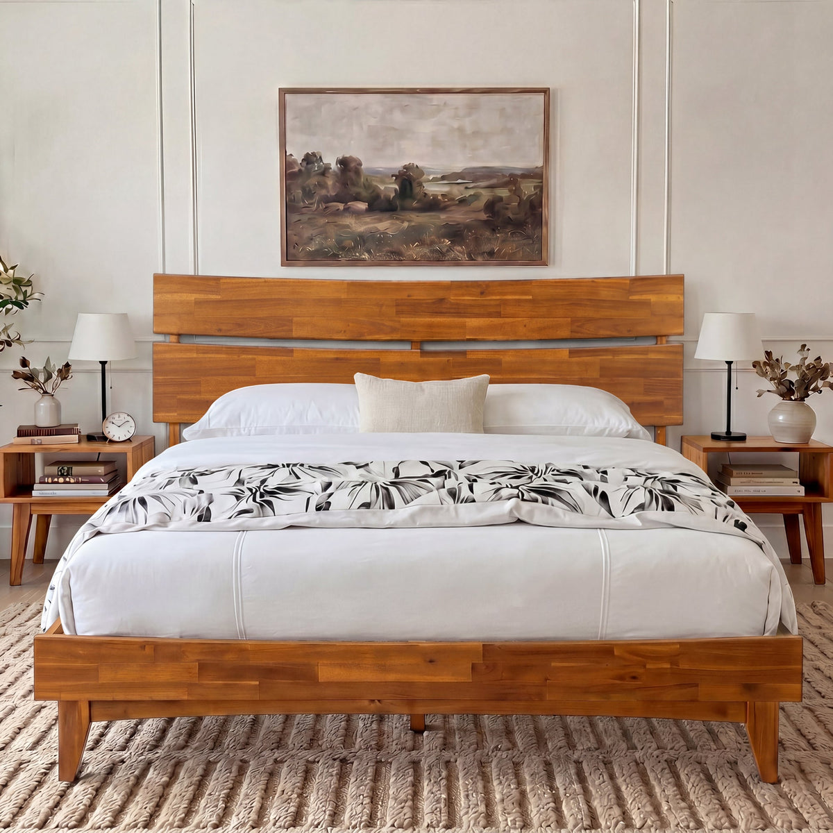 Aurora Solid Wood Bed Frame-23