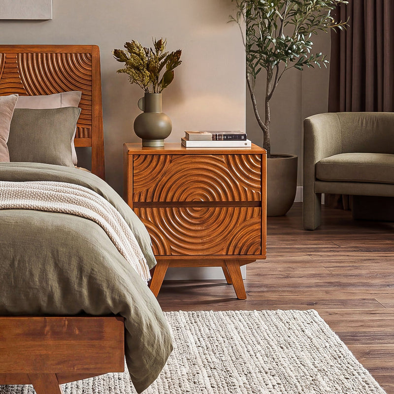Harmony Solid Wood Nightstand-3