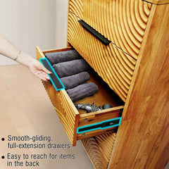 Harmony Solid Wood Dresser with 5 Drawers-14