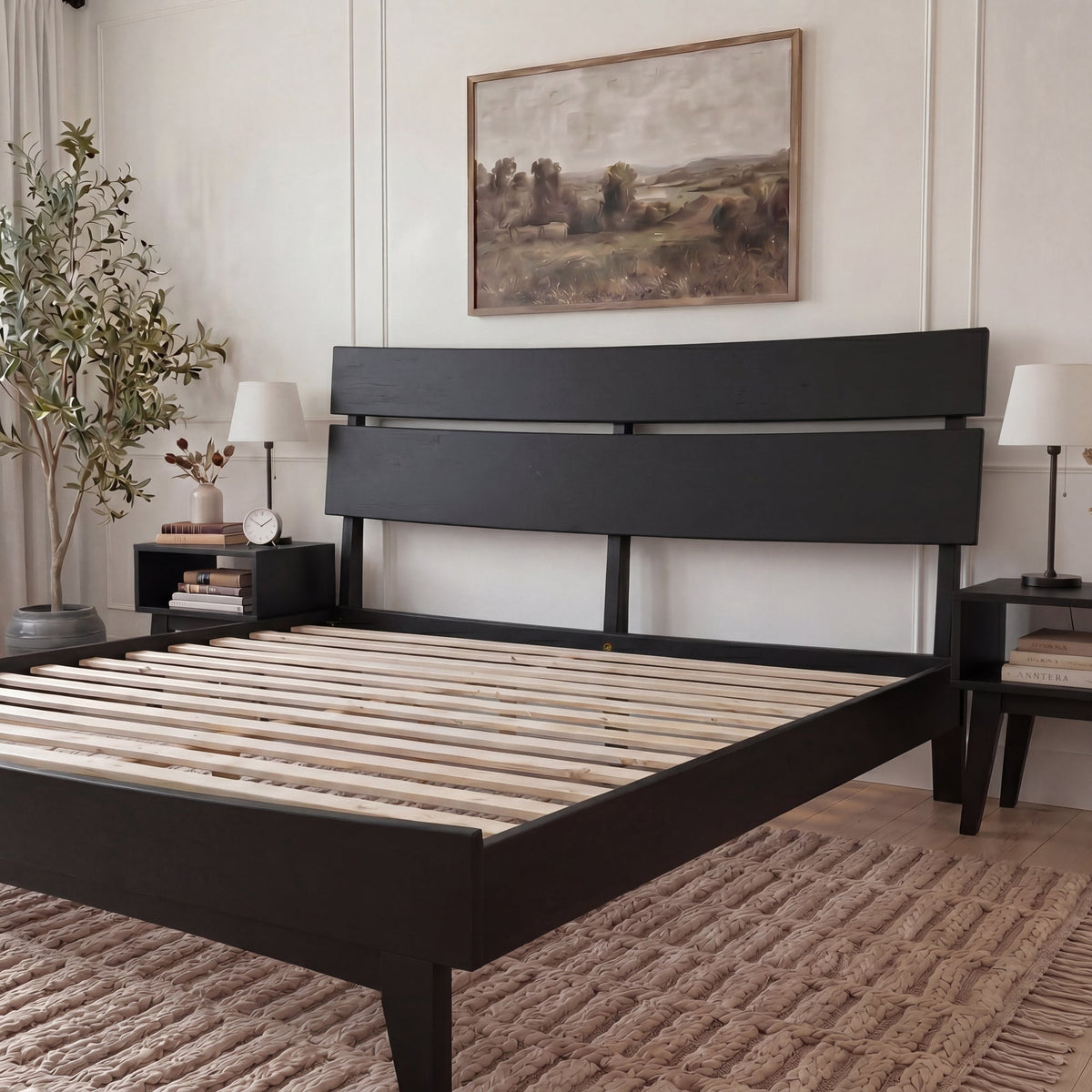 Aurora Solid Wood Bed Frame-46