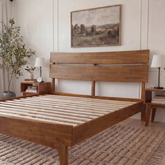 Aurora Solid Wood Bed Frame-36