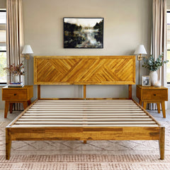 Sierra Deluxe Solid Wood Bed Frame-14