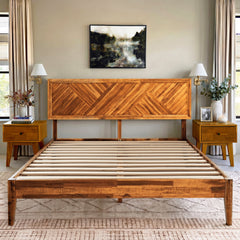Sierra Deluxe Solid Wood Bed Frame-38