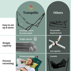 Hamaca universal con soporte de tamaño mediano-52
