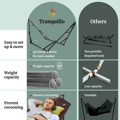 Hamaca universal con soporte de tamaño mediano-25