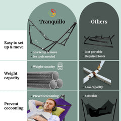 Hamaca universal con soporte de tamaño mediano-70