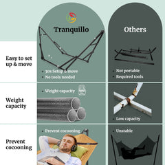 Hamaca universal con soporte de tamaño mediano-89