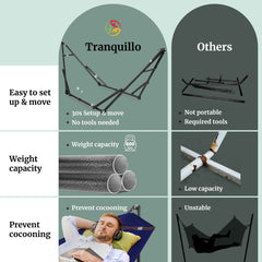 Hamaca universal con soporte de tamaño mediano-16