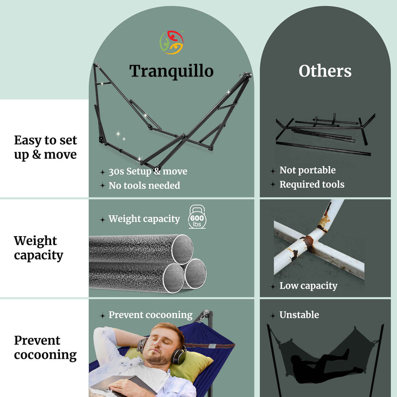 Hamaca universal con soporte de tamaño mediano-16