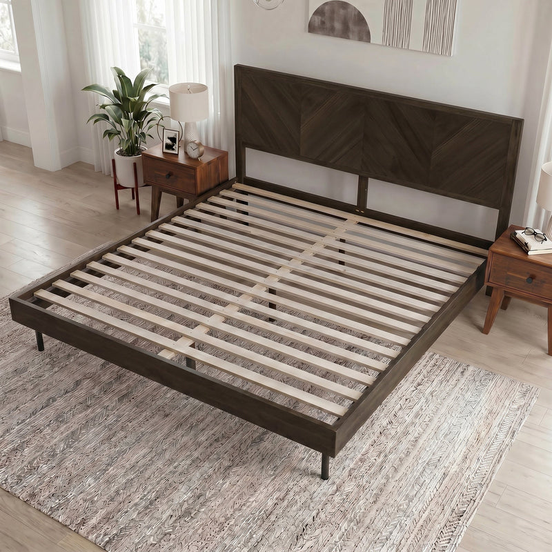 Alander Solid Wood Bed Frame-11