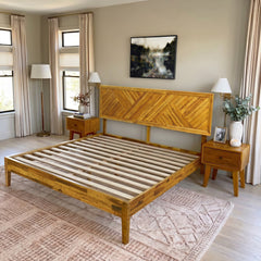 Sierra Deluxe Solid Wood Bed Frame-25