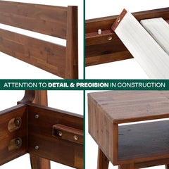 [Buy 1 Get 1] Callisto Solid Wood Bed Frame and Nightstand-14