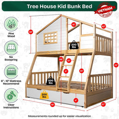 Treehouse Kid Bunk Bed-12