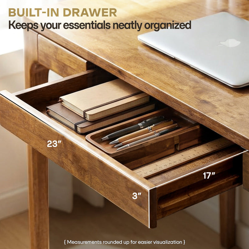 Wilma 48 Inches Solid Wood Desk-5