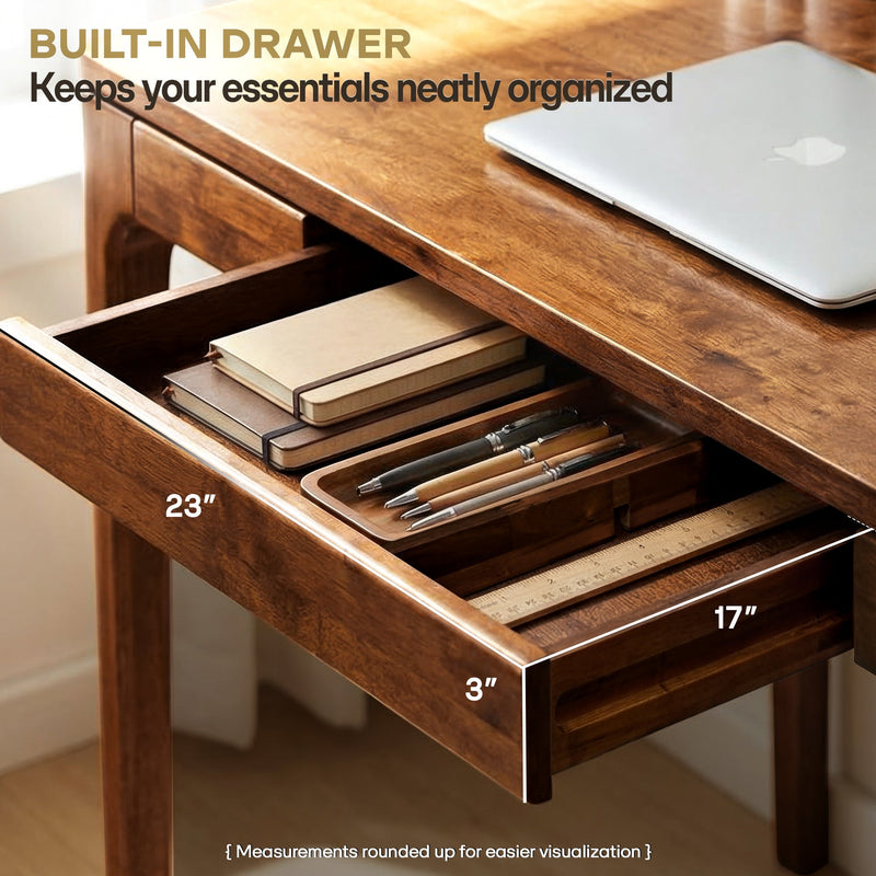 Wilma 48 Inches Solid Wood Desk-14
