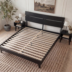 Aurora Solid Wood Bed Frame-49