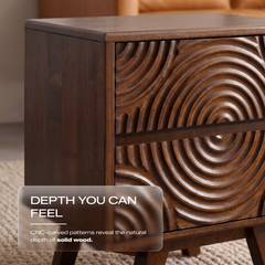Harmony Solid Wood Nightstand-15