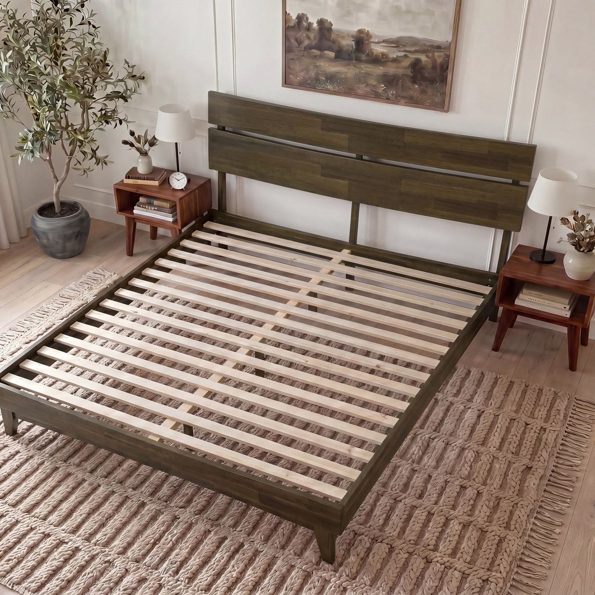 Aurora Solid Wood Bed Frame-9