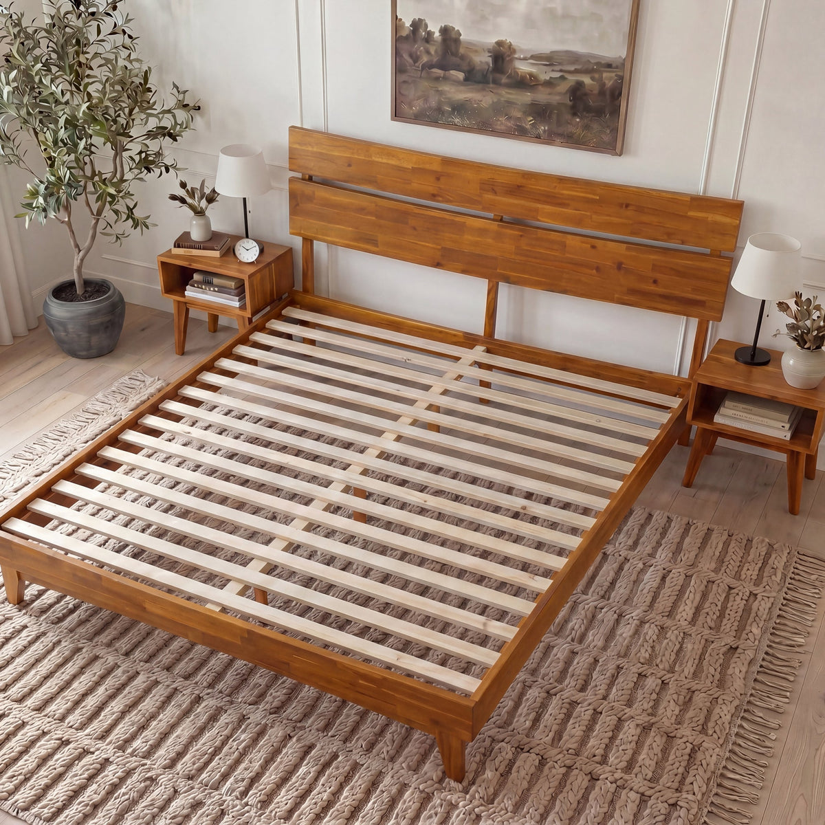 Aurora Solid Wood Bed Frame-29