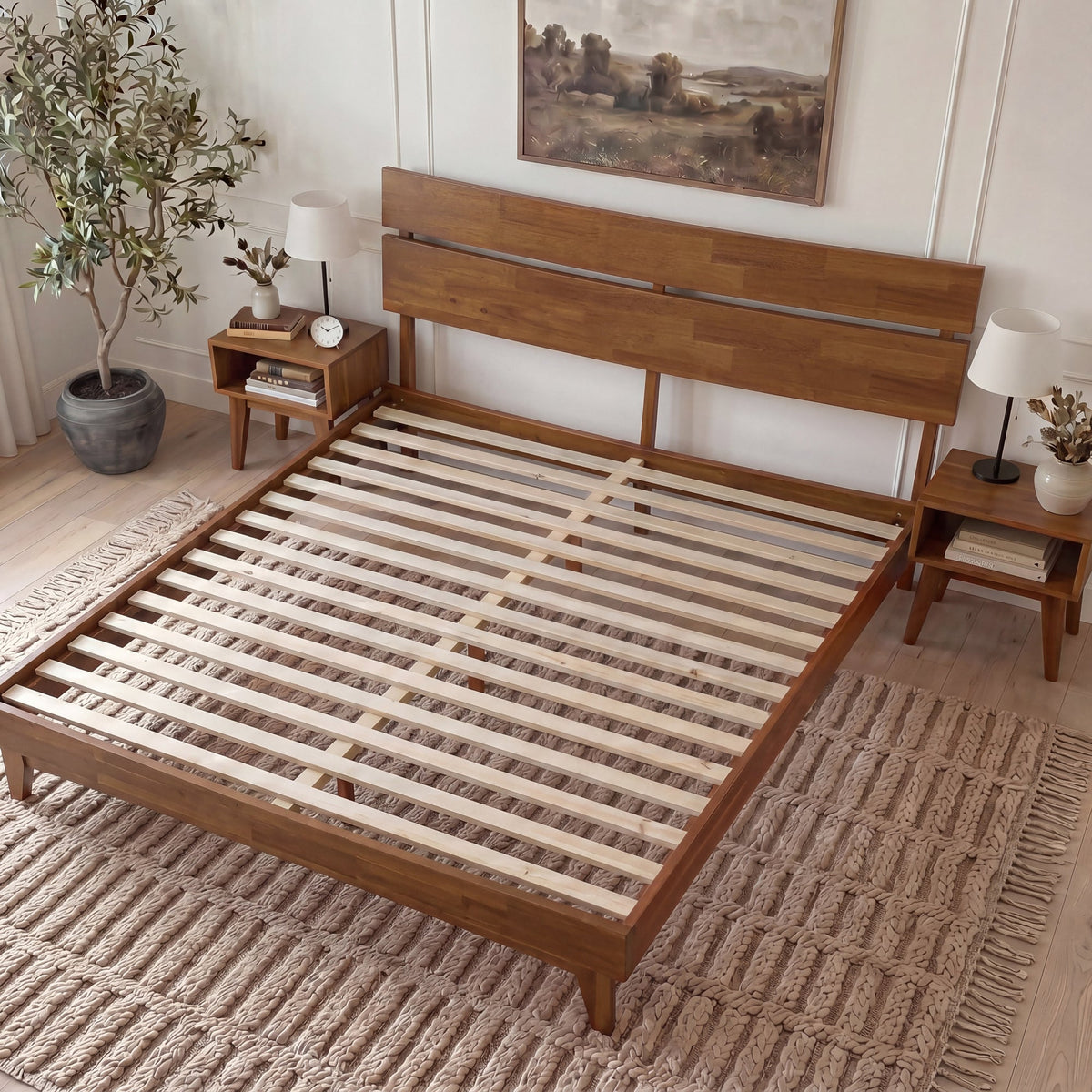 Aurora Solid Wood Bed Frame-39